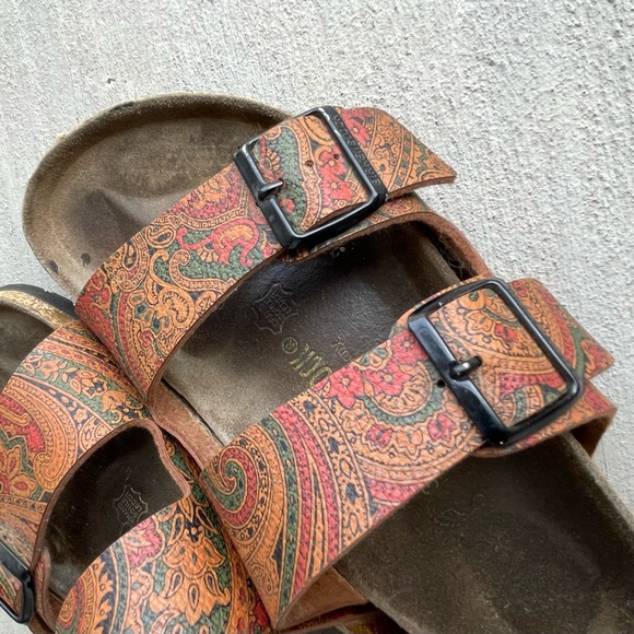 Birkenstock Sandals Floral Paisley Womens Size 38 L7M5 - Picture 12 of 16